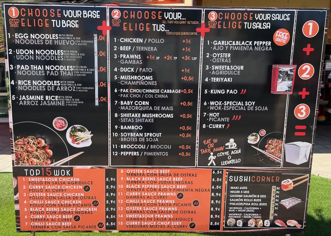 Food Corner in Corralejo: Current Menu
